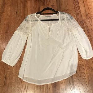 White lace blouse